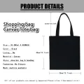 Flower Print Canvas Tote Bag Totes Aesthetic Bags for Women Shopper Shopping Bag Back To School Gift for Teacher Bolsa Feminina. 