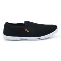 Black Casual Slip-On Shoe For Men.