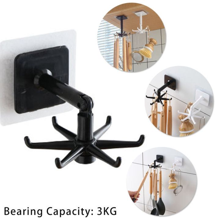 Ashkaa%20Fashion%20360%20Degrees%20Rotatable%20Kitchen%20Hooks,%2030%20Hooks,%20Wall%20Mount,%20Modern,%20Minimalist,%20ABS%20Plastic,%20Drywall,%20Plaster,%20Wood,%20Concrete,%20Tile,%20Kitchen%20Storage%20Hook%20-%20Image%208