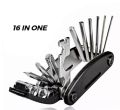 16 in 1 Bike Pocket Repair Tools Set Bicycle Multifunctional Tool Kit. 