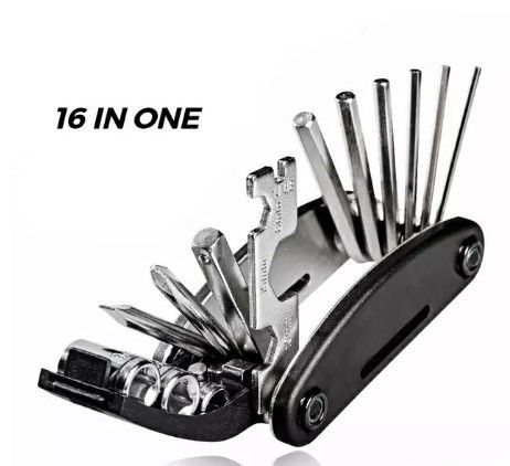 16 in 1 Bike Pocket Repair Tools Set Bicycle Multifunctional Tool Kit