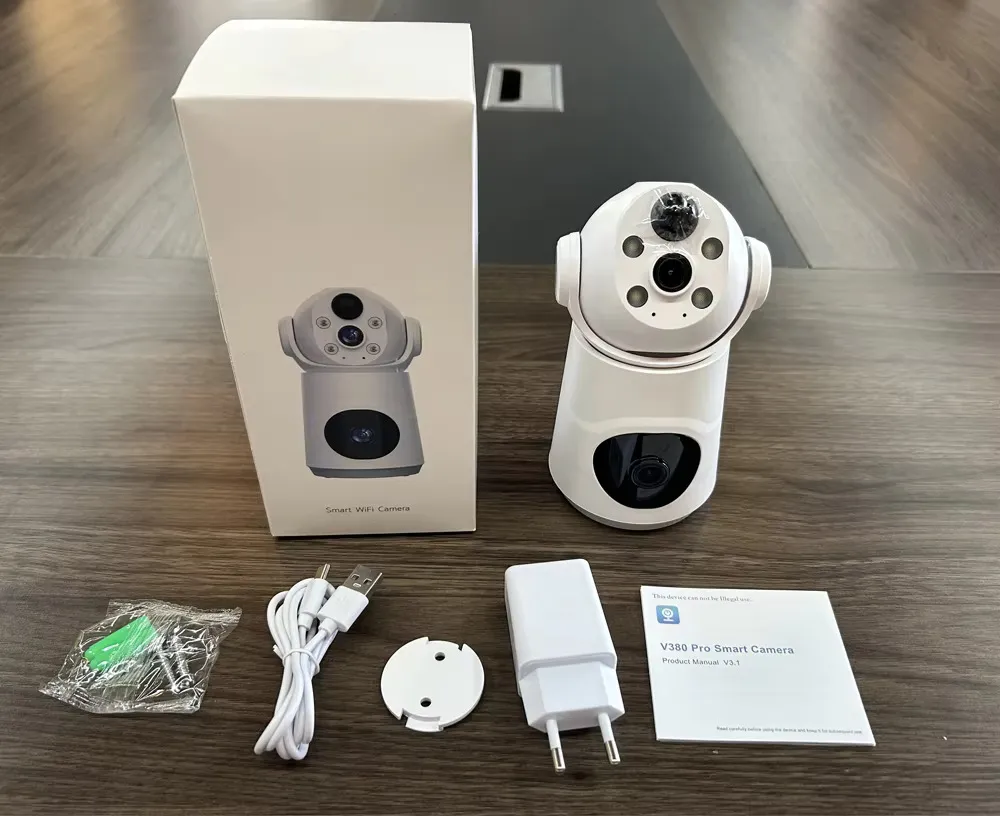Battery Powered 4G Sim V380 6MP HD Wireless CCTV Dual Lance Security IP ...
