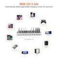 ALXUM 10 Ports USB Charging Station 96W Quick Charger for iPhone 13 14 Pro Max Xiaomi Redmi Note 11 12 Huawei Samsung iPad Air. 