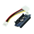 OULLX SATA IDE Adapter 40 Pin IDE to SATA Connector 3.5 HDD IDE/PATA Hard Disk Adapter Converter With 7Pin-SATA Data Cable. 