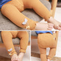 Baby Girls Cotton Pant Knitted Leggings Flower Legging Casual Ankle Luster Children Stockings Pants.