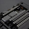 M.2 SSD Heatsink Cooler 2280 Solid State Hard Disk Aluminum Cooling Thermal Pad NVME NGFF Radiator Silver. 