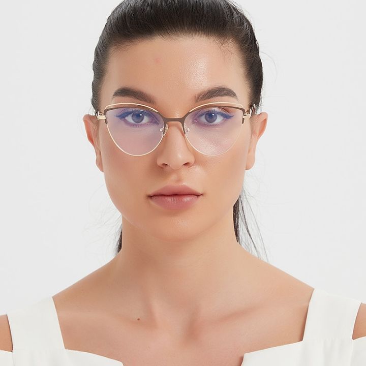 TENGJIAO%20Cat%20Eye%20Eyeglasses%20Women%20Computer%20Optical%20Spectacle%20Frame%20Anti-Blue%20Light%20Rays%20Transparent%20Glasses%20Female%20Clear%20Lens%20-%20Image%204