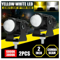 New Premium Quality Bike Or Car Mini Drivig Fog Light Two Colour 2 Pcs.