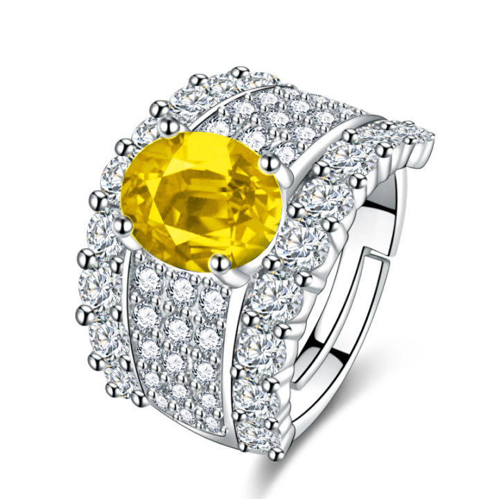 Live%20Sale%20Full%20Diamond%20Colored%20Stone%20Ring%20Opening%20Set%202%20Carat%20High%20Carbon%20Diamond%20Egg%20Shaped%20Diamond%20Deep%20Blue%20Citrine%20Ring%20-%20Image%202