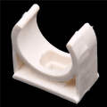 60 Pcs 20mm Diameter White PVC Water Supply Pipe Clamps Clips Fittings.