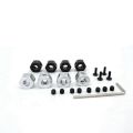1 Set 5Mm To 12Mm Metal Combiner Wheel HUB Hex Adapter & 4 Pcs Rubber Wheel Tire Tyre.