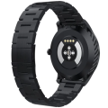 NO.1 DT98 Full Round HD Screen Sports Smart Watch Bluetooth Call ECG Heart Rate Blood O2 Monitor IP68 Waterproof Fitness Tracker - Black.