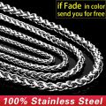 Beier Stainless Steel Necklace Trendy Chain Necklace Boy Men's Necklace Chain Silver Color LLBN1006. 