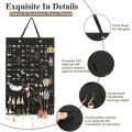 Earrings Hanging Organizer Wall Earring Holder Soft Felt Hanger Jewelry Necklace Earring Display Hanging Storage Qoddess.