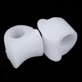 1Pair Silicone Toe Separator Hallux Valgus Corrector Bone Thumb Straightener Bunion Stretchers Protector Massage Foot Care Tools. 