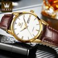 Olev_s 5666 Brand New Men Watch Luxury Leather Luminous Hand Watch Full Black - Watch For Men. 