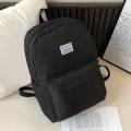 Solid Color Travel Backpacks Preppy Style Men School Bags Laptop Knapsack.