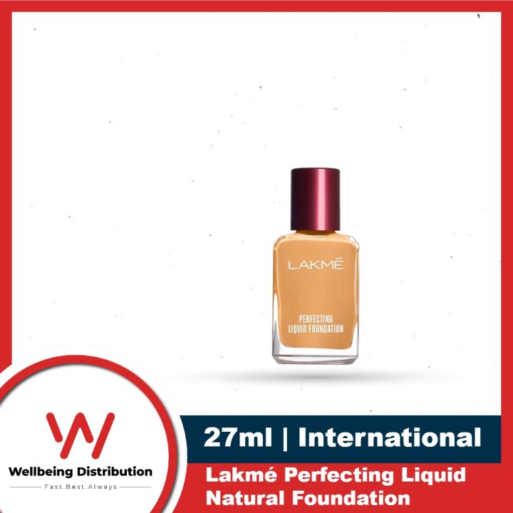 Lakme Perfecting Liquid Foundation 27ml Dewy Finish, Lightweight,  Waterproof, With Vitamin E For Nourishing Skin Oil Control