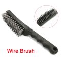 Heavy Duty Carbon Wire Steel Brush – Rust & Paint Remover, wire brush, carbon steel brush, rust remover, welding brush, metal brush, industrial brush, Handheld Cleaning Tool.