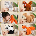 Cute Cartoon Animal Plush Doll Fox Panda Monkey Fox Raccoons Clap Bracelet Gift Luyo. 