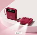Mini Power Bank 10000mah High Capacity Fast Charging with Cable Mobile Power Bank LED Digital Display Type-C/USB Input 20W Fast Charging Mini Power Bank LED Display 4 Built-in Cables.