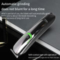 Electric Hair Trimmer Clipper Self-Cut Personal Haircutting Kit USB Charging Slicked-Back Hair Cutter for Men Home-use Salon Barber Low Nois Hair Clipper, EU Plug. 