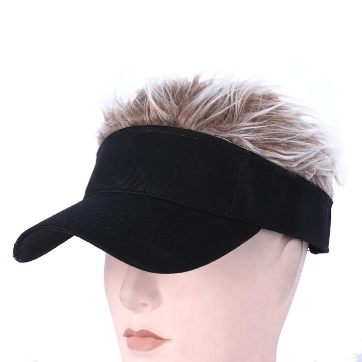 Men%20Women%20Casual%20Concise%20Sunshade%20Adjustable%20Sun%20Visor%20Baseball%20Cap%20with%20Spiked%20Hairs%20Wig%20Baseball%20Hat%20with%20Spiked%20Hair%20Hat%20-%20Image%202