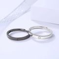 Luxury Romantic Angel Demon Couple Rings for Women Men Fashion Zircon Wings Design Adjustable Engagement Wedding Ring Jewelry. 