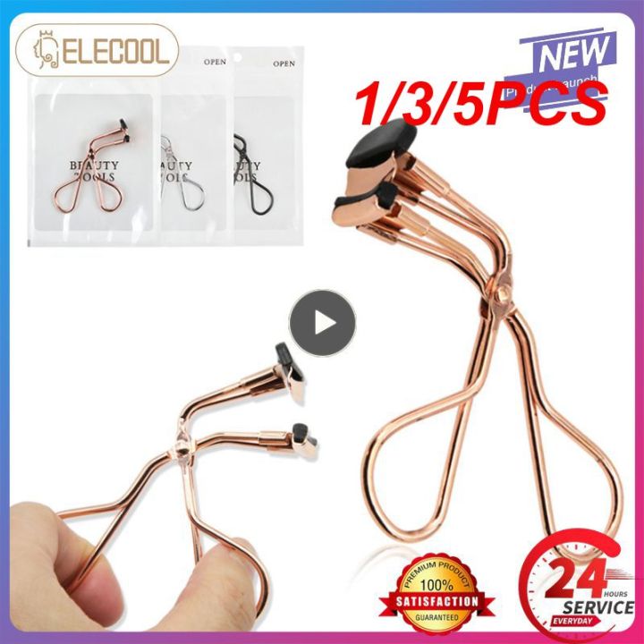 1/3/5PCS Black Durable Stainless Steel Eyelash Curler Ladies Portable Gold Lash Long Lasting Fish Mouth Local Curler Beauty