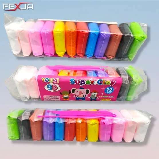 12pcs-1pac%20DIY%20soft%20Super%20clay/craft%20ideas%20for%20your%20baby/kids%20-%20Image%203