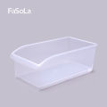 FaSoLaJapanese Kitchen Refrigerator Storage Box Plastic Box Transparent Foodstuff Box Storage Box Drawer Storage Basket.