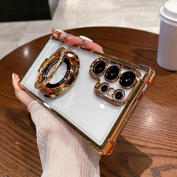 Luxury%20Magnetic%20Plating%20Stand%20Shockproof%20Clear%20Case%20For%20Samsung%20Galaxy%20S24%20Ultra%20S23%20S22%20S21%20Note%2020%2010%20Plus%20Acrylic%20Back%20Cover%20-%20Image%207