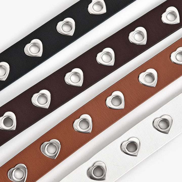 Women%20PU%20Leather%20Belt%20Heart%20Buckle%20Cute%20Black/white%20Belt%20Ladies%20Pants%20Party%20Dress%20Jeans%20Hollow%20Out%20Heart%20Punk%20Style%20Belt%20-%20Image%207
