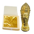 2023NWE 24K 10Pcs Gold Leaf Edible Gold Foil Sheets For DIY Cake Decoration Arts Crafts Gilding Design Paper Gift Wrapping Scrapbooking.