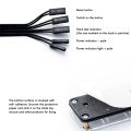ICQURBT 4X Desktop Computer Switch External Power Switch Power Button+Restart Button PC Case Power Supply Button. 