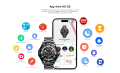 Kieslect Actor Leading Smart Watch - Black – 1.6" LTPO AMOLED Always-on Display, Ceramic Bezel, Bluetooth Calling, 5ATM Waterproof, 150+ Sports Modes, 15-Day Battery.