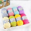 50g 5ply Milk Cotton Knitting Wool Yarn Needlework Dyed Lanas For Crochet Craft Sweater Hat Dolls Sewing Knitting Tools. 