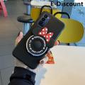 For Tecno Camon18 Premier Case Cute Cartoon Camera Stand Holder Silicone Soft Cases for Tecno Camon18 Premier Makeup Mirror Back Cover. 