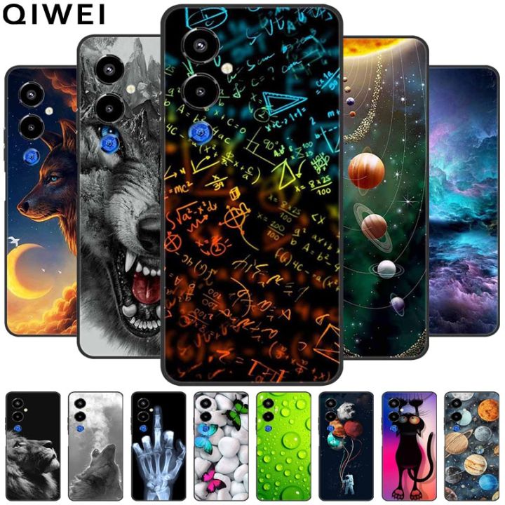 For Tecno Pova 4 Pro Case Soft TPU Wolf Lions Silicone Case for Tecno Pova 4 / 4 Pro Phone Cover Pova4 / 4Pro Shockproof Coques