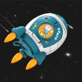 Piggy Bank For Boys Girls Cartoon Space Rocket Large-capacity Money Saving Box Desktop Decoration For Birthday Gifts. 