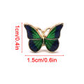 Vintage Fashion Enamel Green Butterfly Stud Ear Earrings Trend Jewelry Women GJCUTE. 