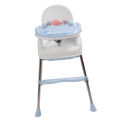 Baby Dining Chair Blue Adjustable Height Toddler Dining Chair Safe for Home. 