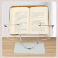 360°Rotating Base Book Stand Holder for Reading Hands Free Foldable Book Display Stand with Paper Clips Wood Panel Stand Easy to Use. 