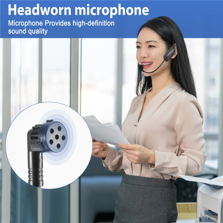 New%202%20in%201%20Handheld%20UHF%20Wireless%20Microphone%20Professional%20Head-Wear%20Mic%20Volume%20Amplifier%20for%20Speech%20Teaching%20-%20Image%202