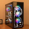 Anime Removable Waterproof Sticker ATX Gaming PC Case Stickers Mid Tower Computer Decorative Decal. 