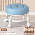 Universal Wheel Small Stool Pulley Low Stool Rotatable Movable Chair Household Small Bench Round Stool for Rental Room. 