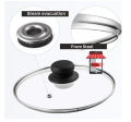 Glass Lid for Rice Cooker/Glass Lid for Korai/Glass Lid for Frying Pan/Glass Lid for Casserole. 