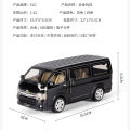 1:32 Toyota Hiace Van Diecasts Alloy Car Luxurious Simulation Toy Vehicles Metal Car 6 Doors Open Model Car Sound Light Toys For Gift. 