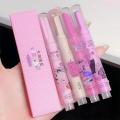 Love Heart Shaped Lipstick Pen Lip Glaze Jelly Mirror Flower Lip Gloss Moisturising Lipstick Stick Transparent Korean Cosmetics. 