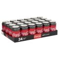 Cocacola Coke Zero Soft Drinks 24 Pieces - Full Case 330Ml. 